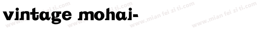 vintage mohai字体转换